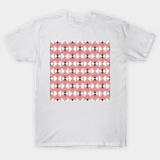 Art Deco Pattern no 91 - Pink - Geometric Motifs T-Shirt